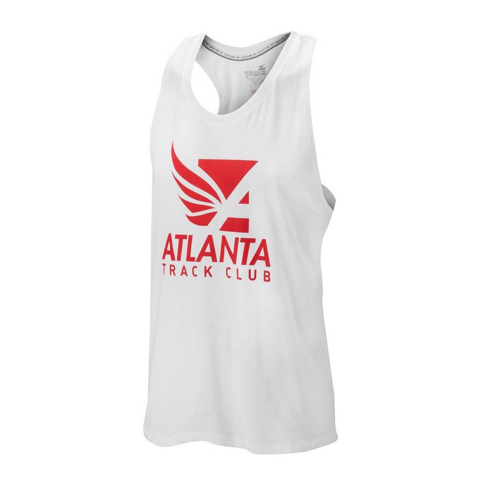 Camiseta De Tirantes Mizuno Atlanta Track Club 50/50 Hombre Blancas Comprar QWHS-31982